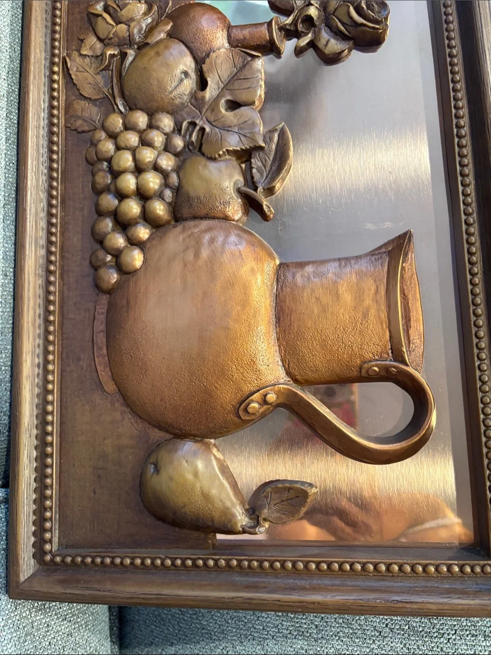 Bronze-Tone Fruit & Pitcher Wall Art - Home Wall Decor